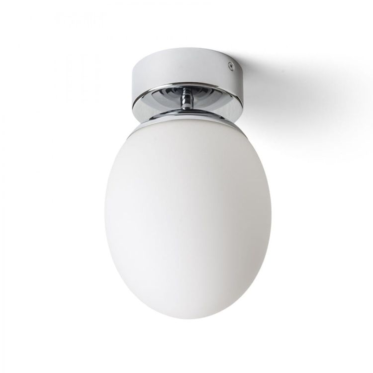 MERINGUE 16 sufitowa  szkło opalowe/chrom 230V E27 15W IP44