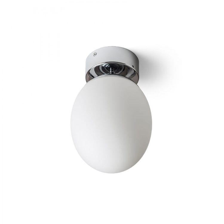 MERINGUE 16 sufitowa  szkło opalowe/chrom 230V E27 15W IP44