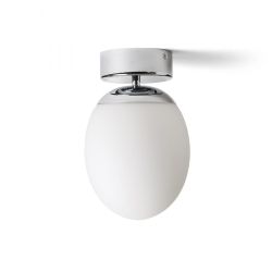 MERINGUE 16 sufitowa  szkło opalowe/chrom 230V E27 15W IP44