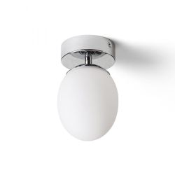 MERINGUE 11 sufitowa  szkło opalowe/chrom 230V LED G9 9W IP44