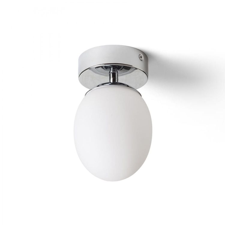 MERINGUE 11 sufitowa  szkło opalowe/chrom 230V LED G9 9W IP44