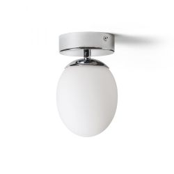 MERINGUE 11 sufitowa  szkło opalowe/chrom 230V LED G9 9W IP44