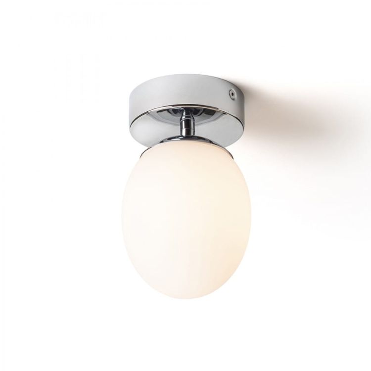 MERINGUE 11 sufitowa  szkło opalowe/chrom 230V LED G9 9W IP44