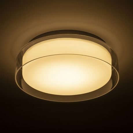 Przejdź do produktu VENICE LED 30 sufitowa  szkło przezroczyste/szkło opalowe/chrom 230V LED 12W IP44  3000K
