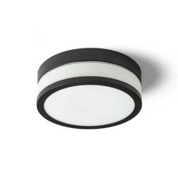 CIRA LED 23 sufitowa  szkło opalowe/czarna 230V LED 12W IP44  3000K