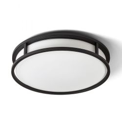 GRANDE LED 35 sufitowa  szkło opalowe/czarna 230V LED 24W IP44  3000K