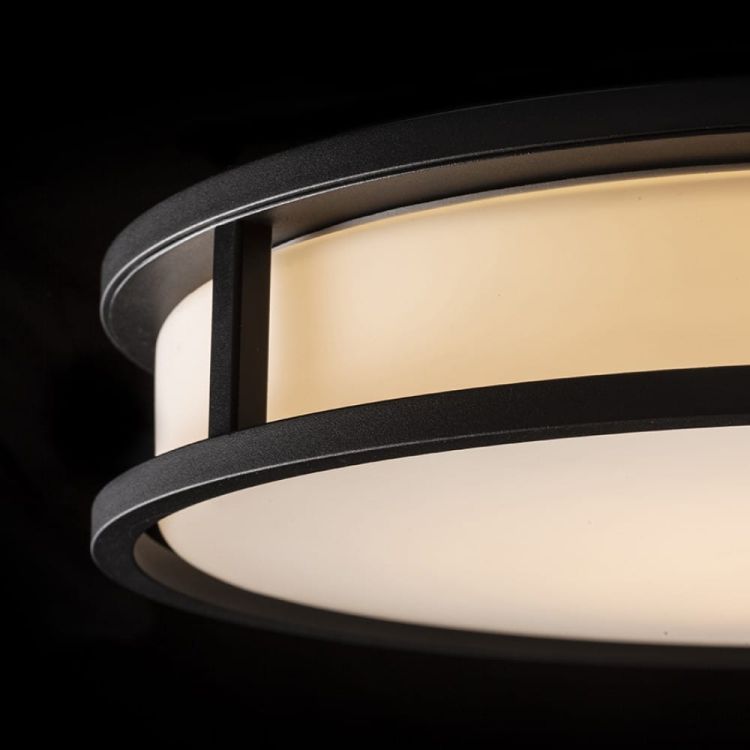 GRANDE LED 35 sufitowa  szkło opalowe/czarna 230V LED 24W IP44  3000K