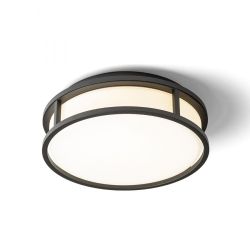 GRANDE LED 25 sufitowa  szkło opalowe/czarna 230V LED 12W IP44  3000K