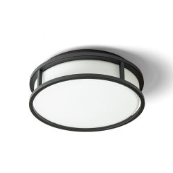 GRANDE LED 25 sufitowa  szkło opalowe/czarna 230V LED 12W IP44  3000K