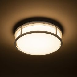 GRANDE LED 25 sufitowa  szkło opalowe/chrom 230V LED 12W IP44  3000K