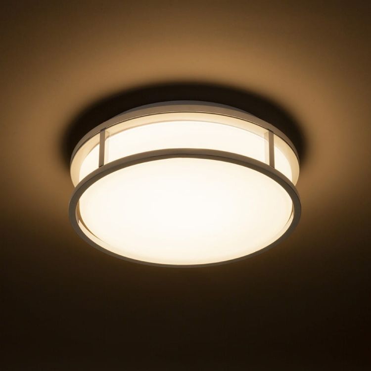 GRANDE LED 25 sufitowa  szkło opalowe/chrom 230V LED 12W IP44  3000K