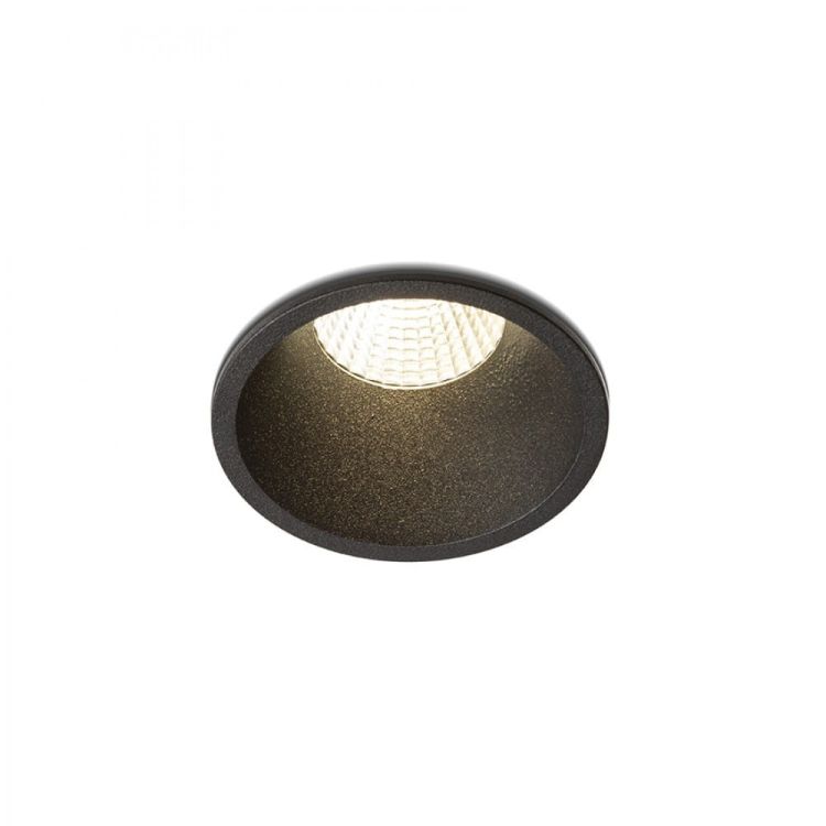 OWEN DIMM wpuszczana czarna 230V LED 7W 45° IP54 3000K - 1800K