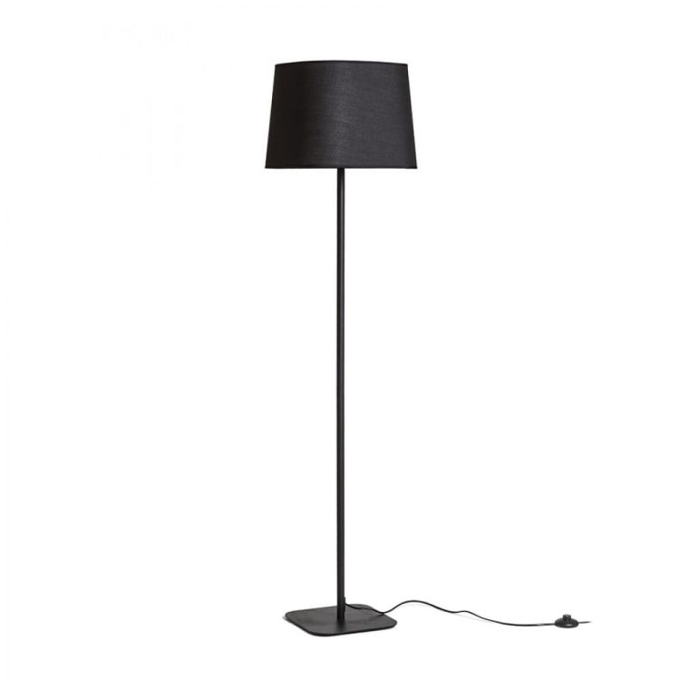 PERTH podłogowa czarna/czarna 230V E27 20W