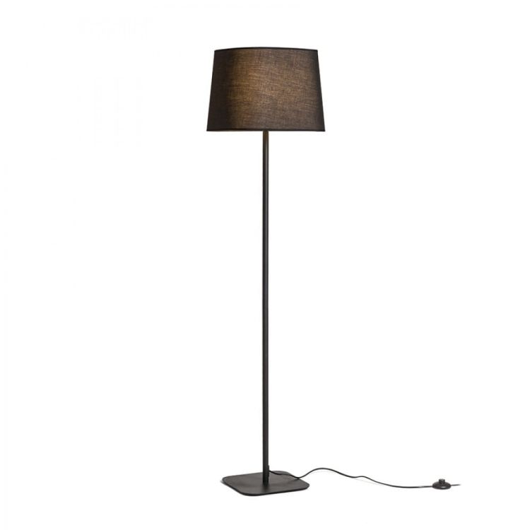 PERTH podłogowa czarna/czarna 230V E27 20W