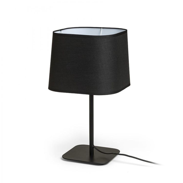 PERTH stołowa czarna/czarna 230V E27 15W