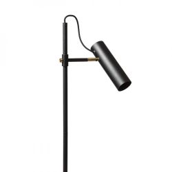 VARIA podłogowa czarna mosiądz 230V LED GU10 9W