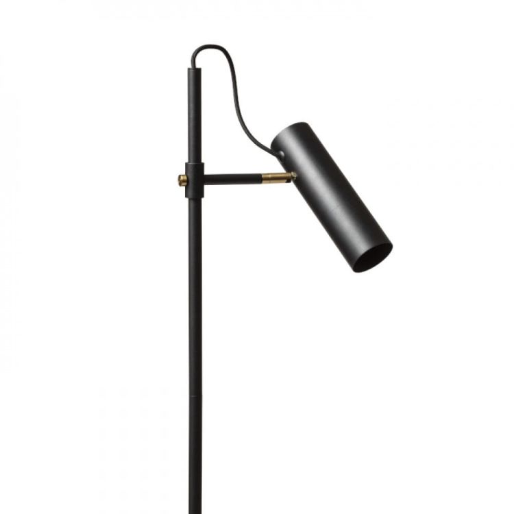 VARIA podłogowa czarna mosiądz 230V LED GU10 9W