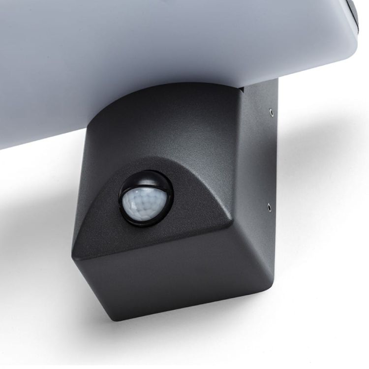 RINA PIR ścienna antracyt  230V LED 12W IP65  3000K