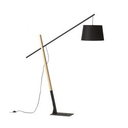 DANTE podłogowa czarna drewno 230V E27 25W