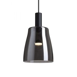 BELLINI M LED wisząca czarna szkło przydymione 230V LED 5W 30° 3000K