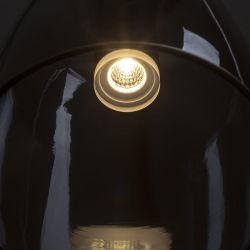 BELLINI M LED wisząca czarna szkło przydymione 230V LED 5W 30° 3000K