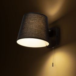 SELENA ścienna czarna 230V E27 15W