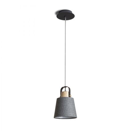 Przejdź do produktu CHOUPETTE wisząca szaroczarna textil/drewno 230V LED E27 11W