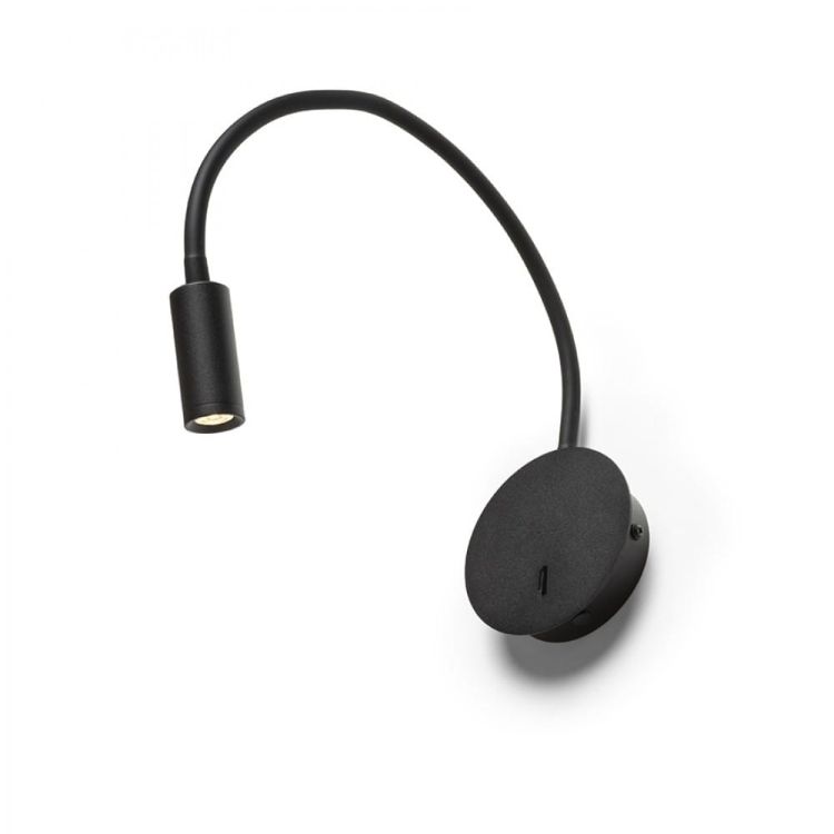 VALE ścienna czarna 230V LED 3W 30° 3000K