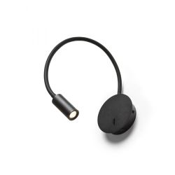 VALE ścienna czarna 230V LED 3W 30° 3000K