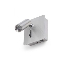 MIG ścienna nikiel mat 230V LED 3W 30° 3000K