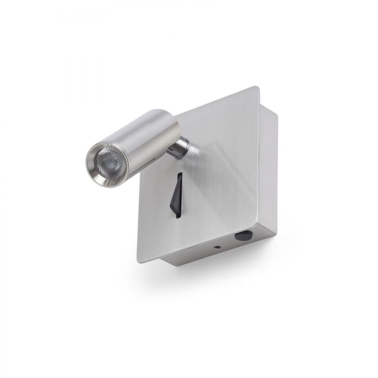 MIG ścienna nikiel mat 230V LED 3W 30° 3000K