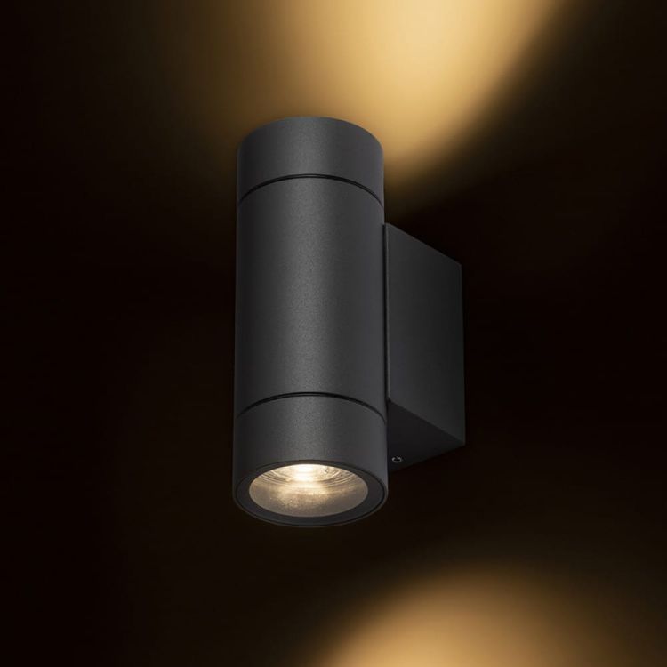 MIZZI NEW II ścienna antracyt 230V GU10 2x35W IP65
