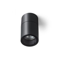 SORANO sufitowa czarna plastik 230V LED GU10 8W IP44