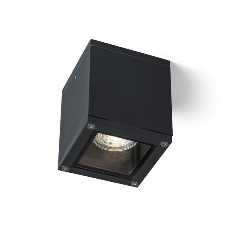 KEIG sufitowa czarna 230V GU10 35W IP65
