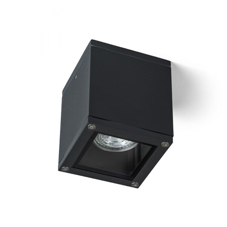 KEIG sufitowa czarna 230V GU10 35W IP65