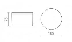 ORIN R sufitowa biała akryl satynowy 230V LED 10W IP54 3000K