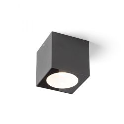 SENZA SQ sufitowa antracyt szkło przezroczyste 230V LED 6W IP65 3000K