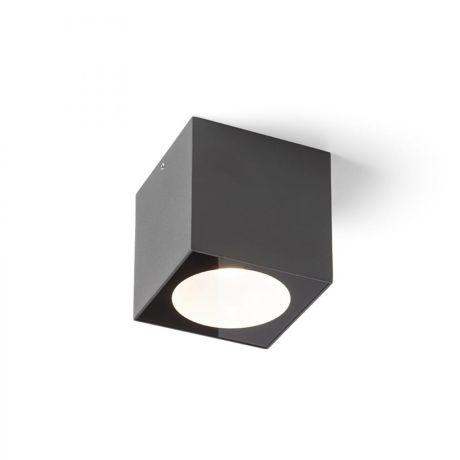 Przejdź do produktu SENZA SQ sufitowa antracyt szkło przezroczyste 230V LED 6W IP65  3000K