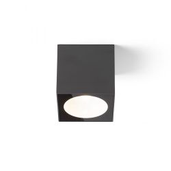 SENZA SQ sufitowa antracyt szkło przezroczyste 230V LED 6W IP65 3000K