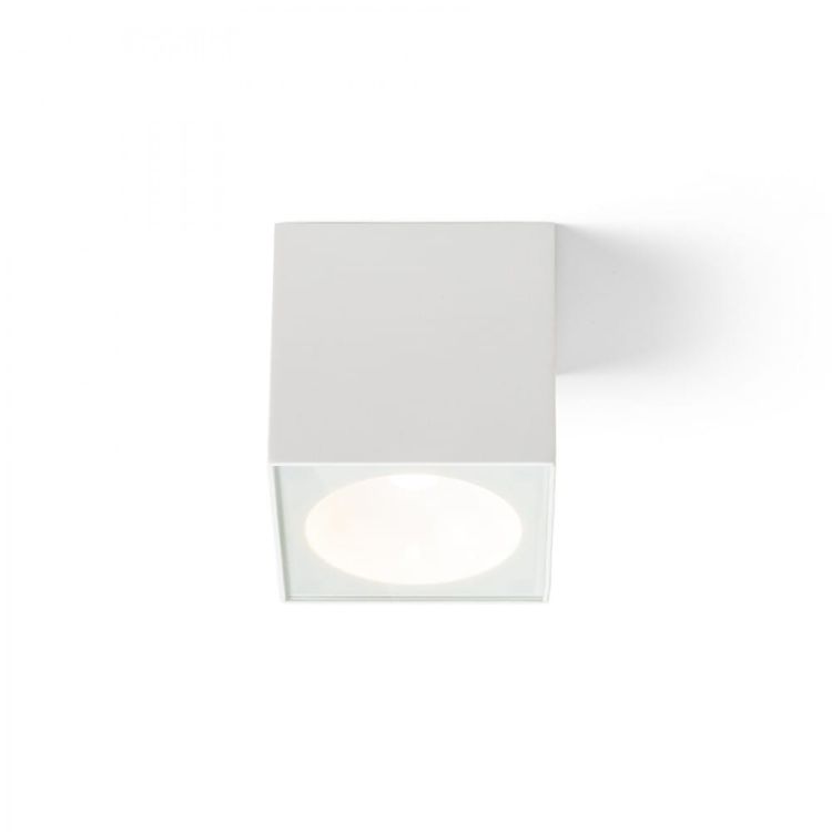SENZA SQ sufitowa biała szkło przezroczyste 230V LED 6W IP65  3000K
