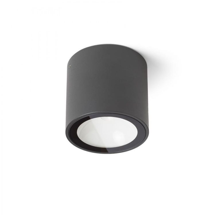 SENZA R sufitowa antracyt szkło przezroczyste 230V LED 6W IP65  3000K
