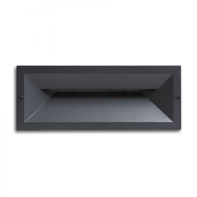 RAGG wpuszczana czarna  230V LED 12W IP65  3000K
