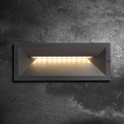 RAGG wpuszczana czarna  230V LED 12W IP65  3000K
