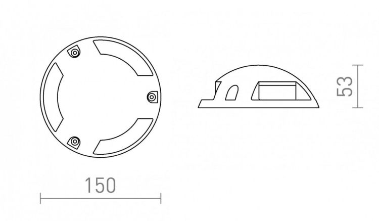 TOPTOP S III  antracyt  230V LED 3x1W IP67  3000K
