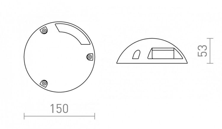 TOPTOP S I  antracyt  230V LED 1.5W IP67  3000K