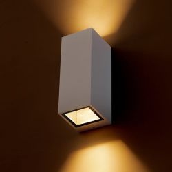 DESMOND II ścienna biała 230V GU10 2x35W IP44