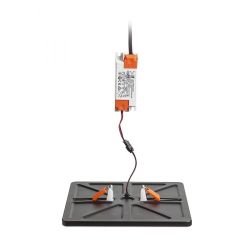 BJORK SQ 20 wpuszczana czarna 230V LED 18W 3000K