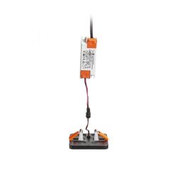 BJORK SQ 9 wpuszczana czarna  230V LED 6W  3000K