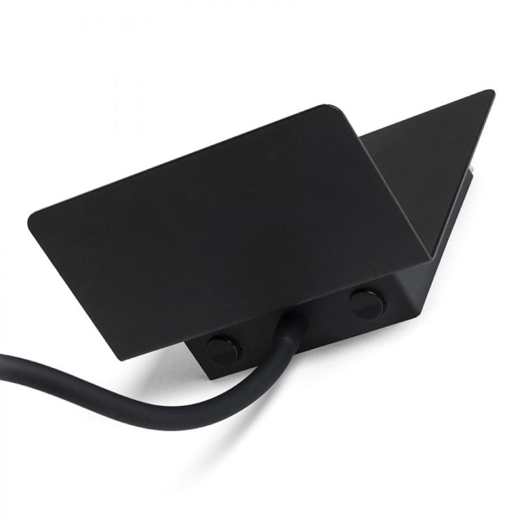 ROSTAM ścienna z USB czarna 230V LED 2x3W 3000K