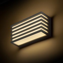 CLAIRE 21 ścienna antracyt akryl mleczny 230V LED 9W IP54 3000K